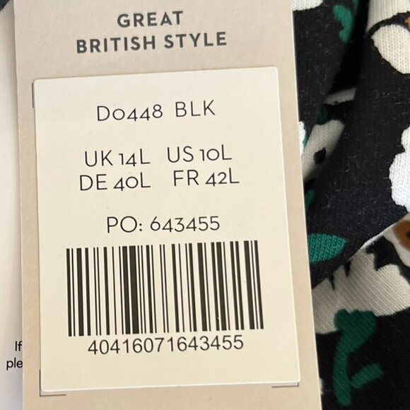 Boden Woman's Easy Yoke Mini Jersey In Heart Bloom Floral Summer Dress Sz 10L - Picture 6 of 13